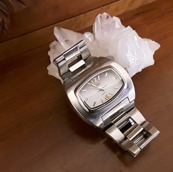 NEW WITHOUT TAGS MEN”S FIGARO MILANO STAINLESS STEEL QUARTS WATCH - Picture 8 of 12